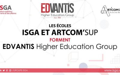 ISGA et Artcom’Sup Forment EDVANTIS Higher Education Group